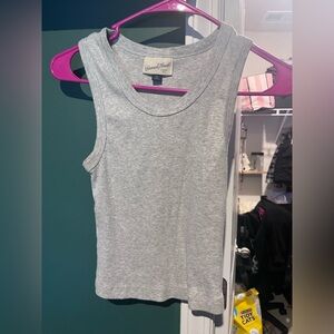 Gray Sleeveless Top